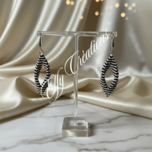 Boucles d'oreilles zèbre